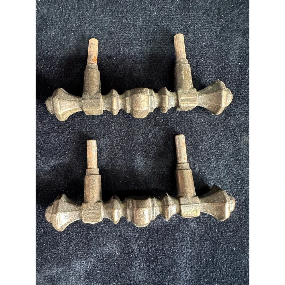 Vintage Brass Door Handles Drawer Handles 3.5